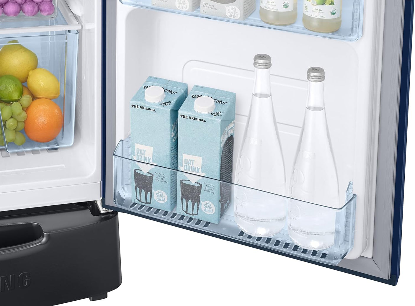 Samsung 183 L, 5 Star, Digital Inverter, Direct-Cool Single Door Refrigerator (RR20D2825CU/NL, Camellia Blue, Base Stand Drawer)