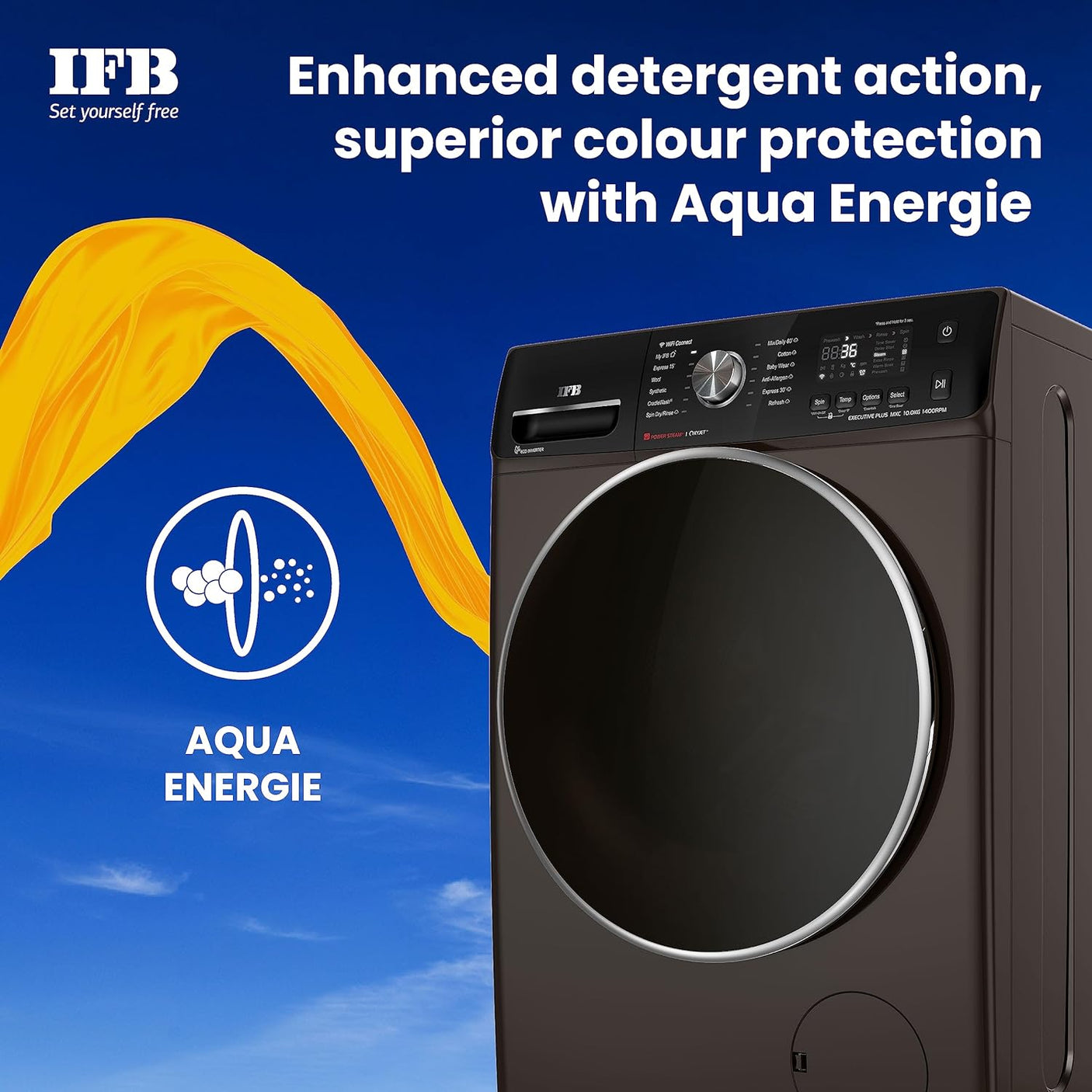 IFB 10 kg 5 Star Inverter Fully Automatic Front Load Washing Machine (Executive Plus MXC 1014, Voice Enabled, Mocha)