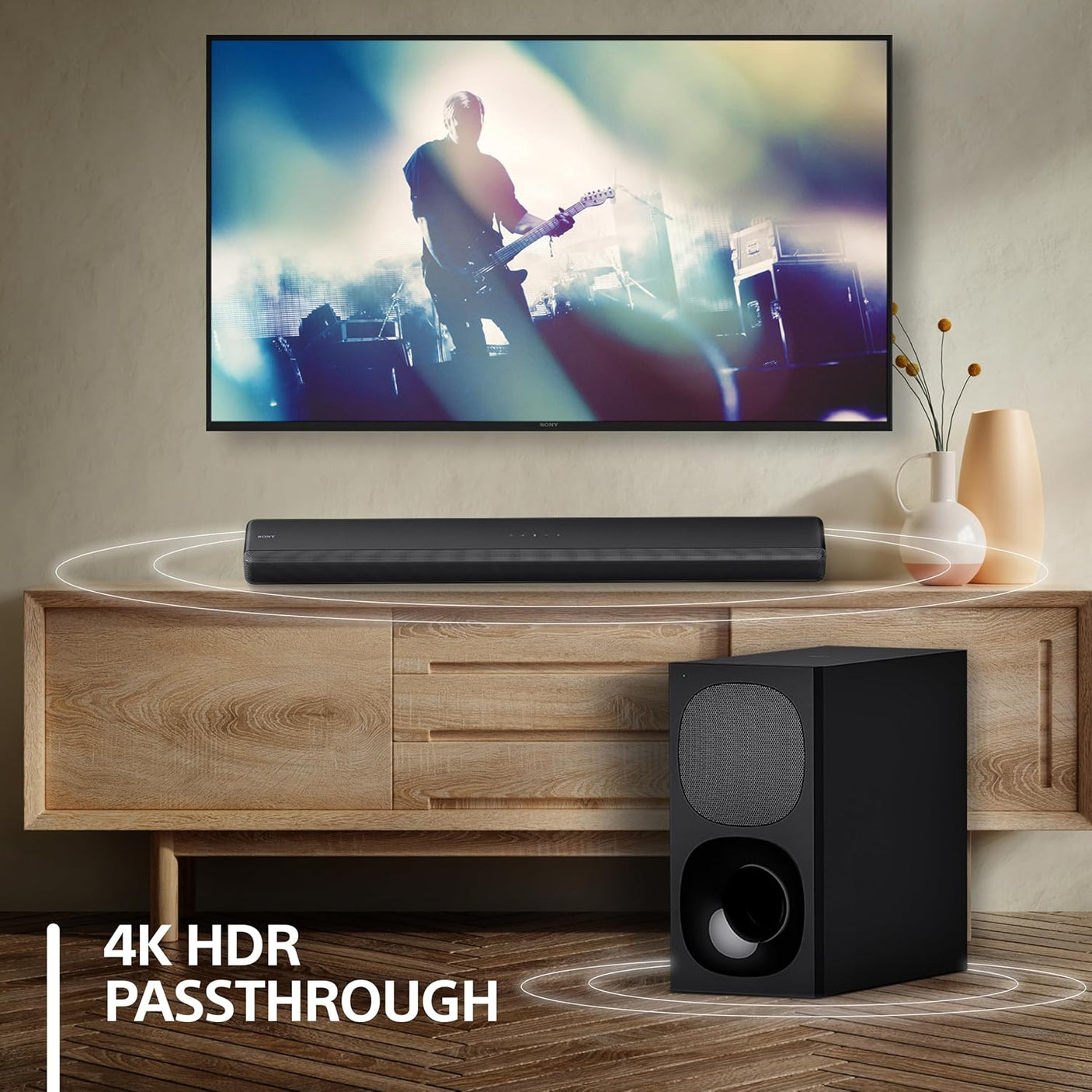 Sony HT-G700 3.1ch 4K Dolby Atmos/DTS:X Soundbar for TV with Wireless subwoofer, 3.1ch Home Theater System (400W, Surround Sound,Bluetooth Connectivity