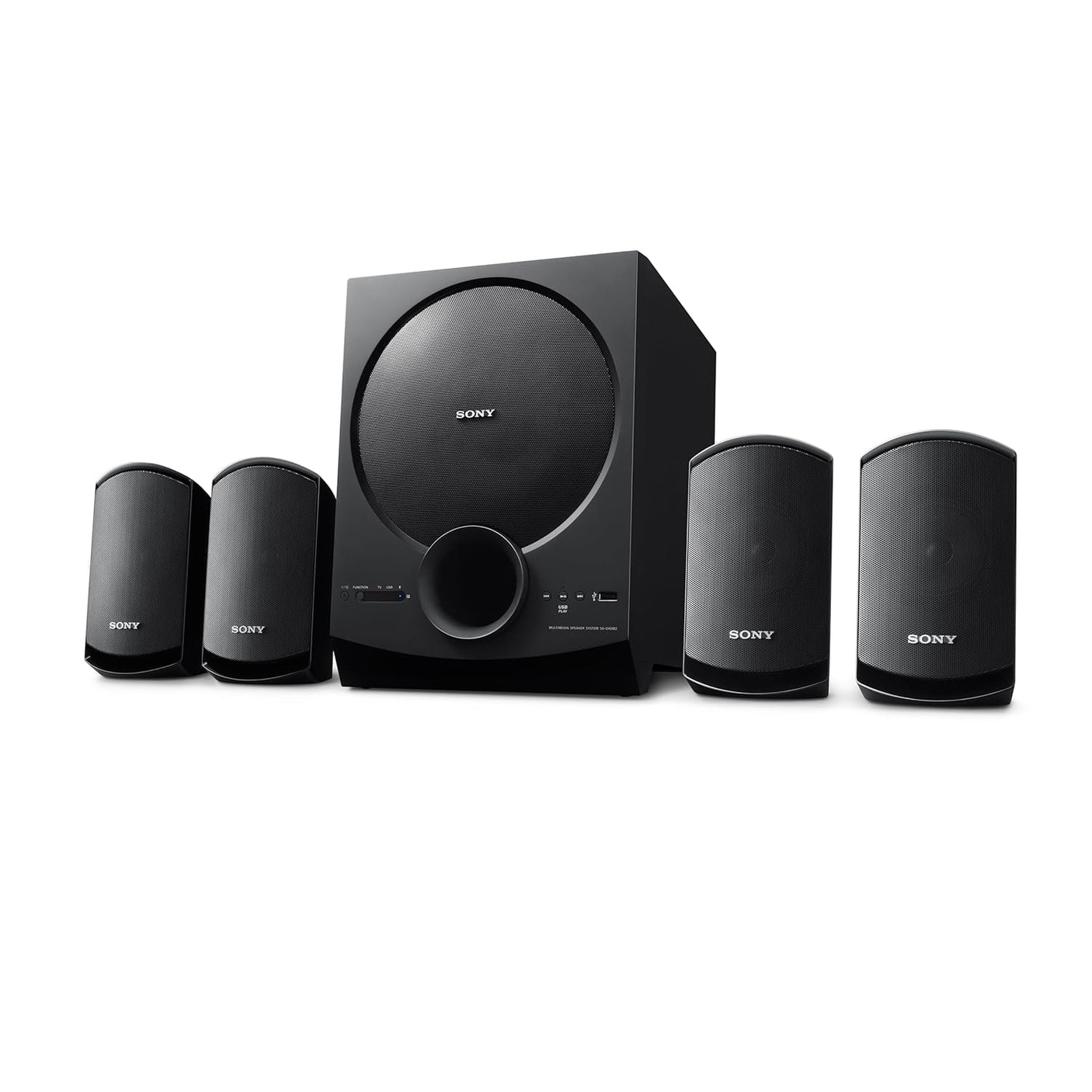 Sony New SA-D40M2 4.1ch Home Theatre/PC Speaker System with 100W Power Output and Powerful Subwoofer - Black