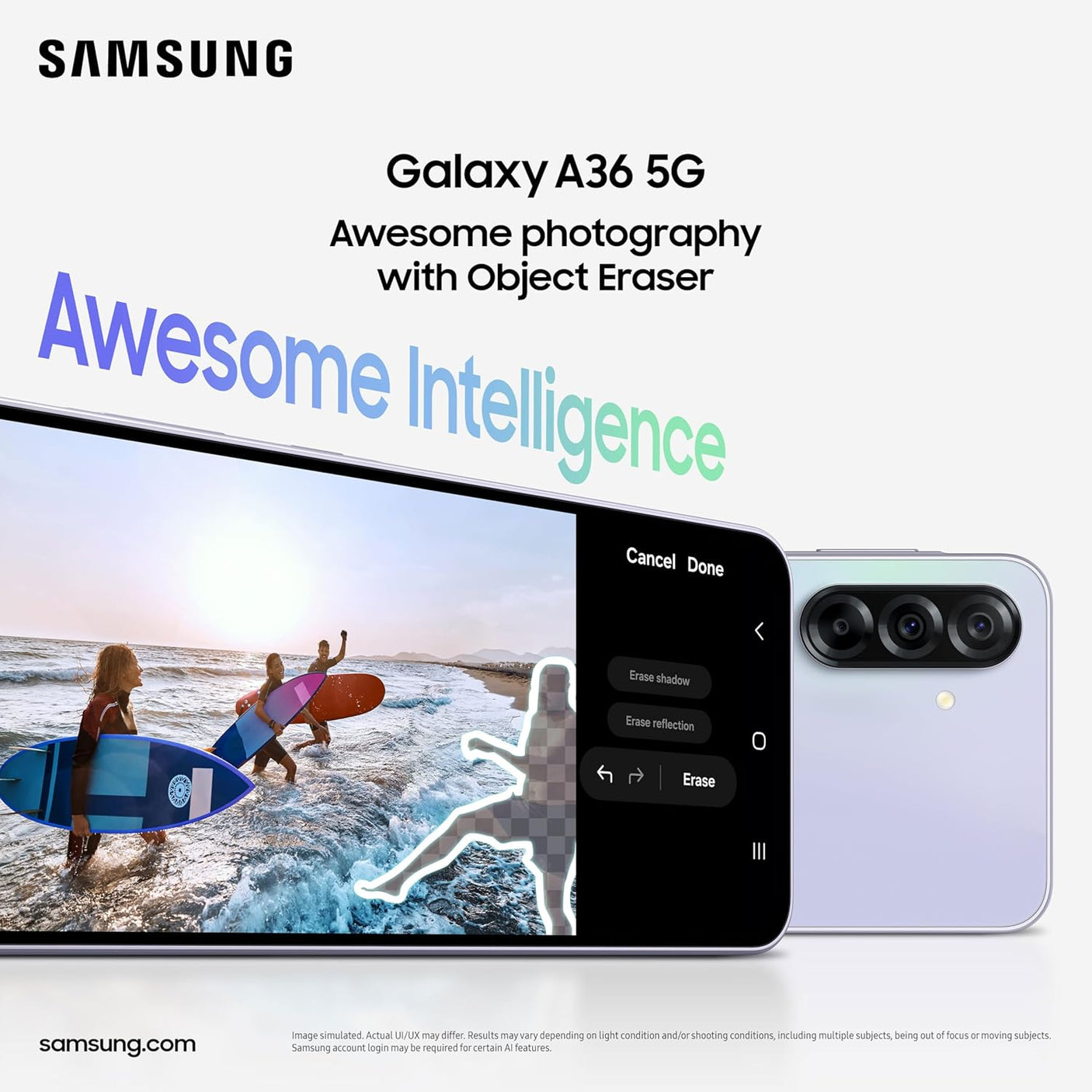 SAMSUNG Galaxy A36 5G (8GB RAM, 128GB, Awesome Black)