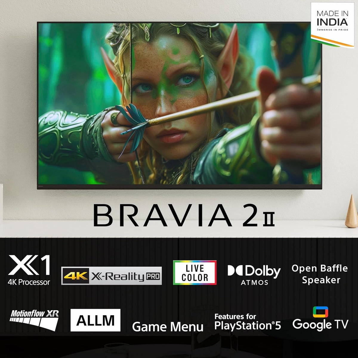 Sony 108 cm (43 inches) BRAVIA 2M2 Series 4K Ultra HD Smart LED Google TV K-43S22M2