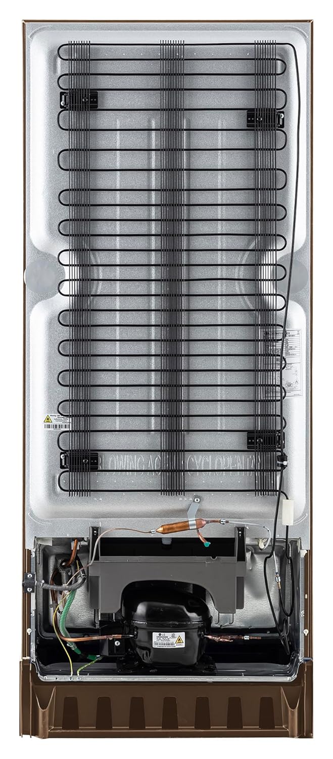 LG 224 L, 3 Star, Direct Cool Single Door Refrigerator (GL-D241AFSD, Fawn Steel, Base stand with drawer & Fast Ice Making)