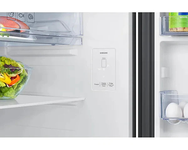 Samsung RT80F51C2BHL 467L 5-in-1 Convertible Double Door Refrigerator – Black Glass, Twin Cooling, Wi-Fi Enabled, Digital Inverter