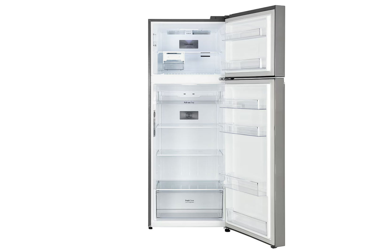 LG 466 L 1 Star Double Door Refrigerator with Smart Inverter Compressor, Door Cooling™ in Shiny Steel Finish  GL-T492NPZR