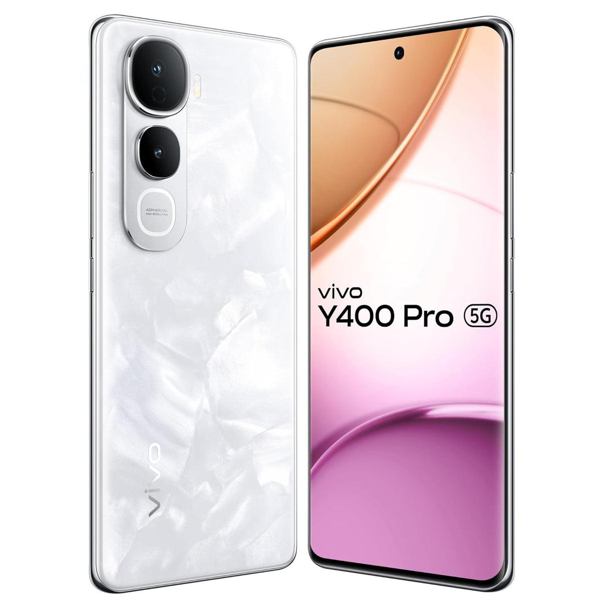vivo Y400 Pro 5G (Freestyle White, 8GB RAM, 256GB Storage)