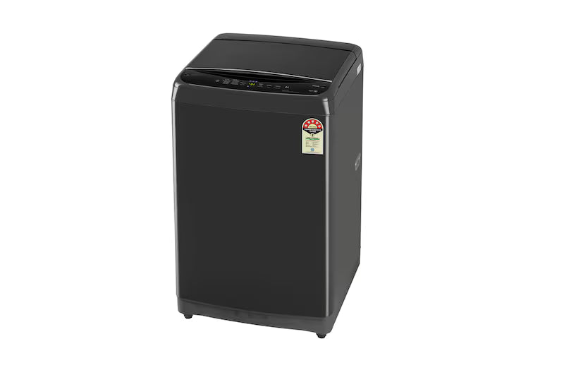 LG 8Kg Top Load Washing Machine, Smart Inverter Motor, In-built Heater, Middle Black, 5 Star