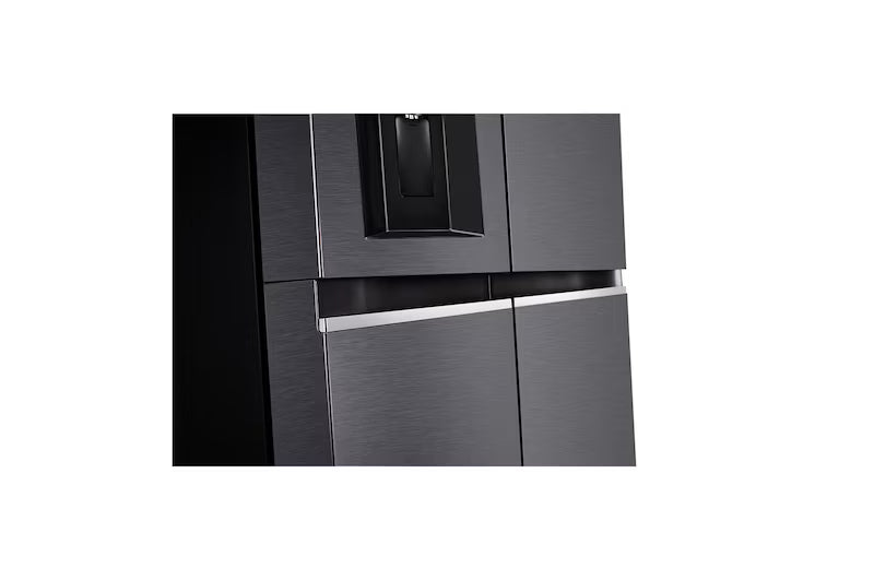 LG 630L, Side-by-Side Refrigerator,GL-L257CMC3, Wi-Fi Convertible, Water & Ice Dispenser, Matte Black Finish, 3 Star