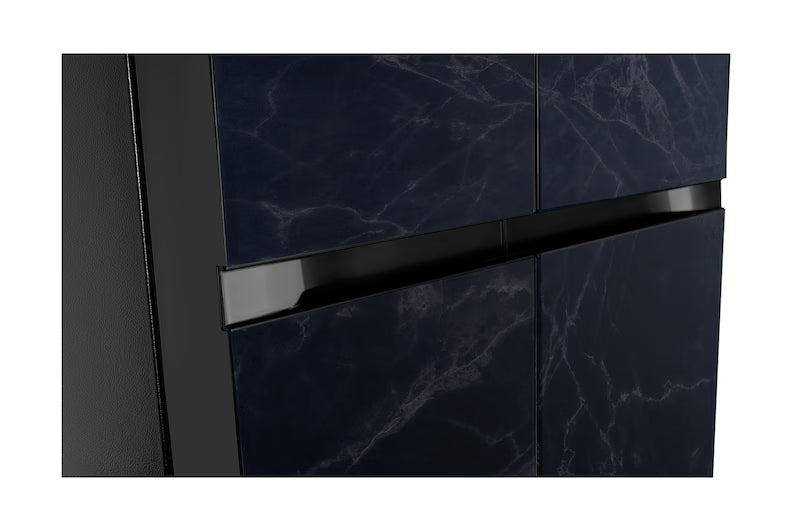 LG 650L 3 Star Side-by-Side Convertible Refrigerator with Multi-Air Flow & Smart Diagnosis™, Ultra Glam Black (GL-B257DUB3)