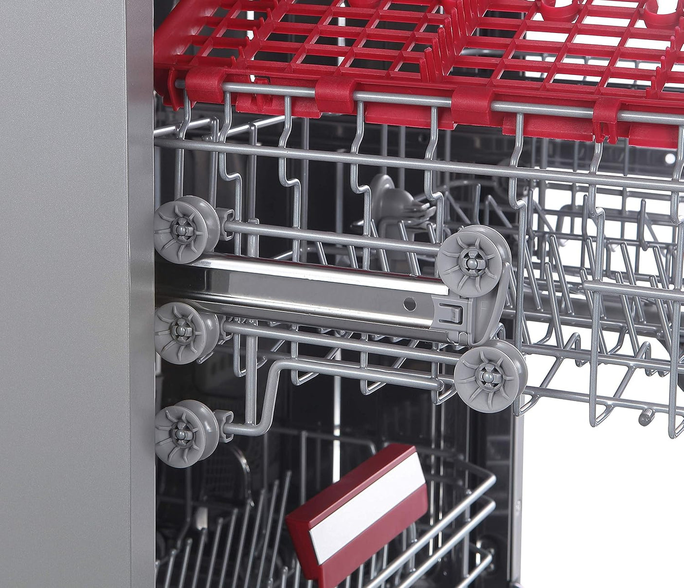 TOSHIBA 14 Place Settings Free Standing Dishwasher with Anti Bacterial Technology (Silver)