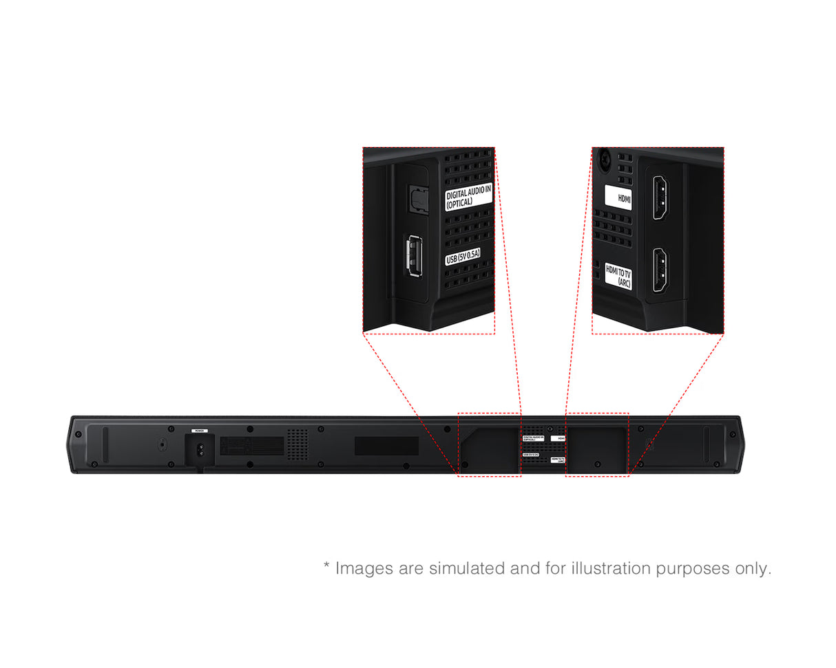 Samsung B650F B-Series Soundbar 370W 3.1ch – Clear Dialogue & Deep Bass Experience