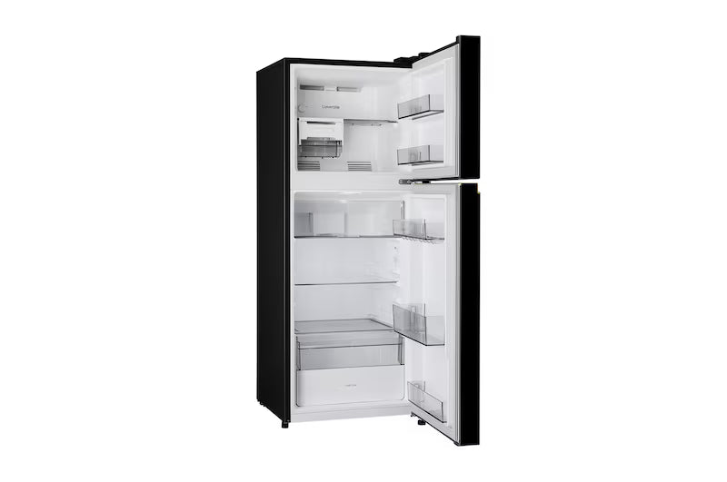 **LG 225L Double Door Convertible Refrigerator - Smart Inverter Compressor, Auto Smart Connect, Multi Air Flow, Onyx Black**