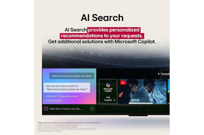 LG 126 cm (50 Inch) 4K Ultra HD AI Smart TV UA8250 | α7 AI Processor Gen8 | Filmmaker Mode | Dolby Atmos | HDR10 | webOS | ThinQ AI | Wi-Fi | Voice Control