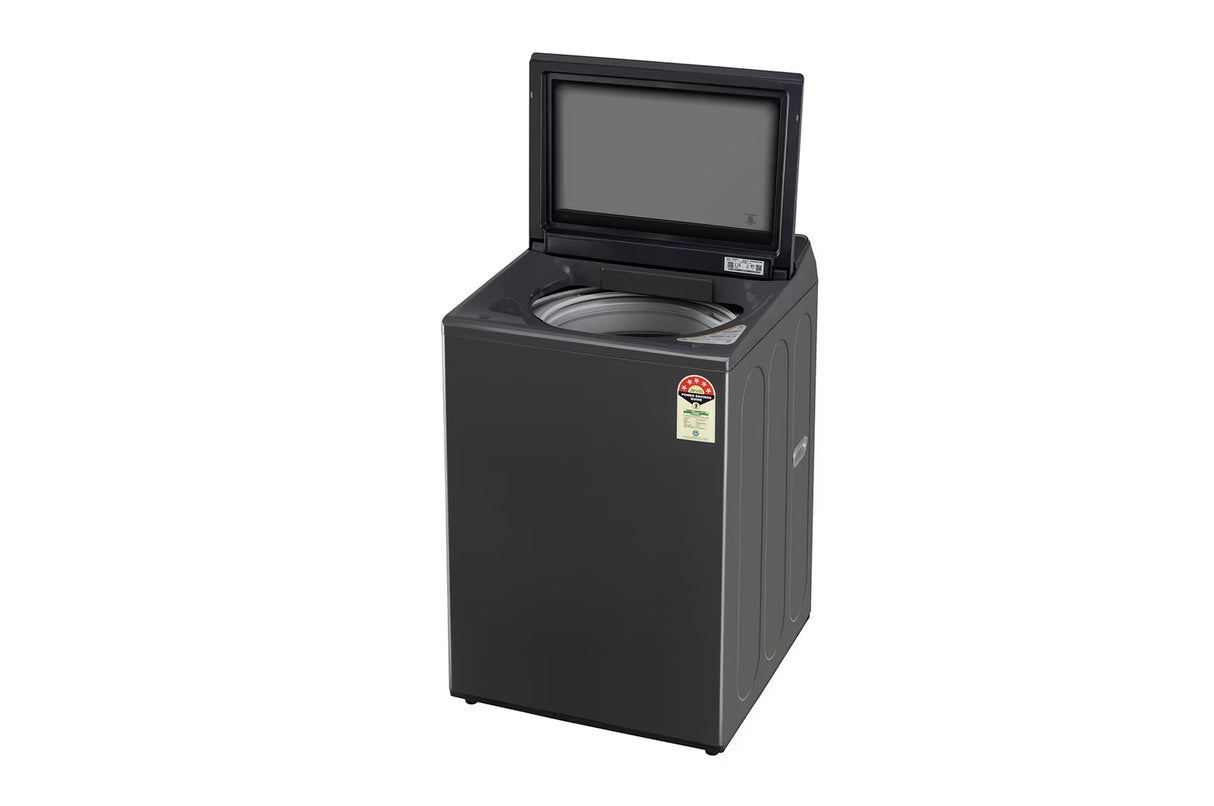 LG 8 kg 5 Star Top Load Washing Machine | T80KMMB3Z | Hard Water Wash, Middle Black