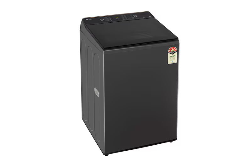 LG 8Kg Fully Automatic Top Load Washing Machine | Hard Water Wash | 5 Star | Middle Black | T80KMMB3Z