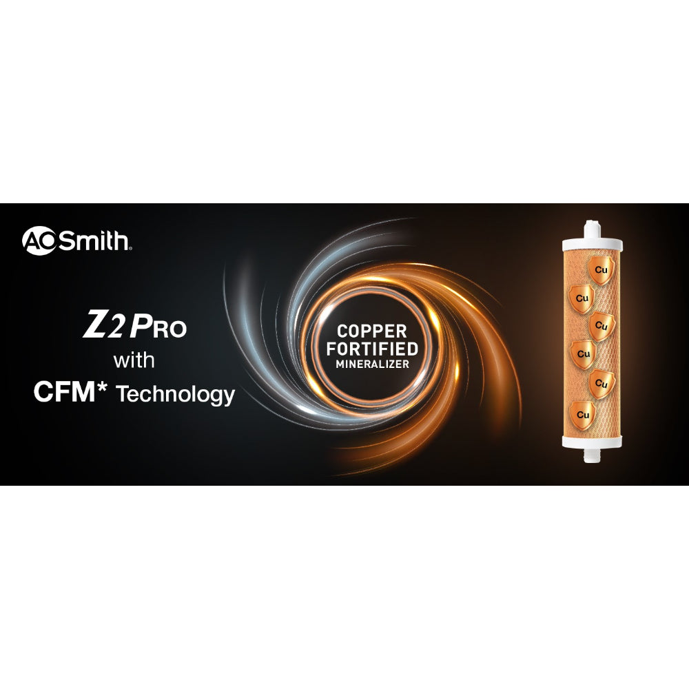 AO Smith Z2 Pro 6L UTC RO + Copper Water Purifier