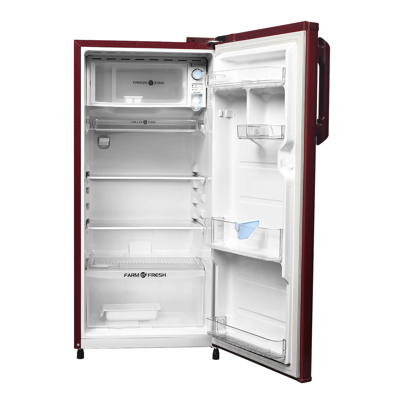 Midea 215L Direct Cool Refrigerator (2 Star, Wine Flower, Handle)