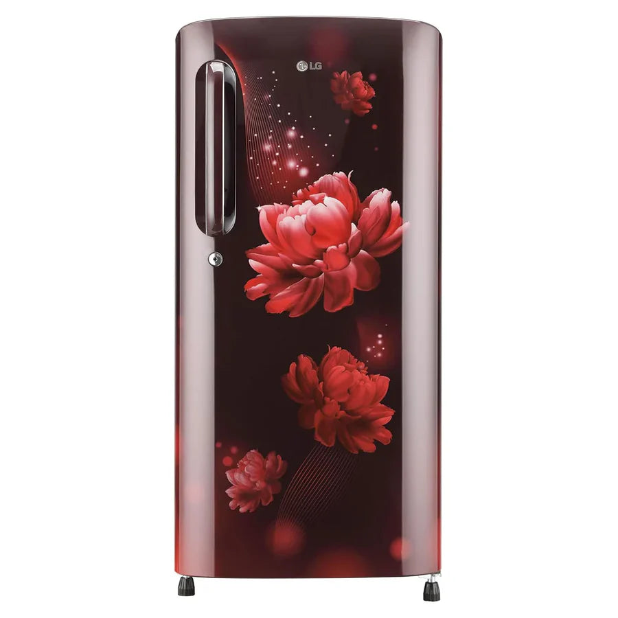 LG GL-B201ASBD 185 L 3 Star Direct-Cool Single Door Refrigerator Scarlet Charm, Moist