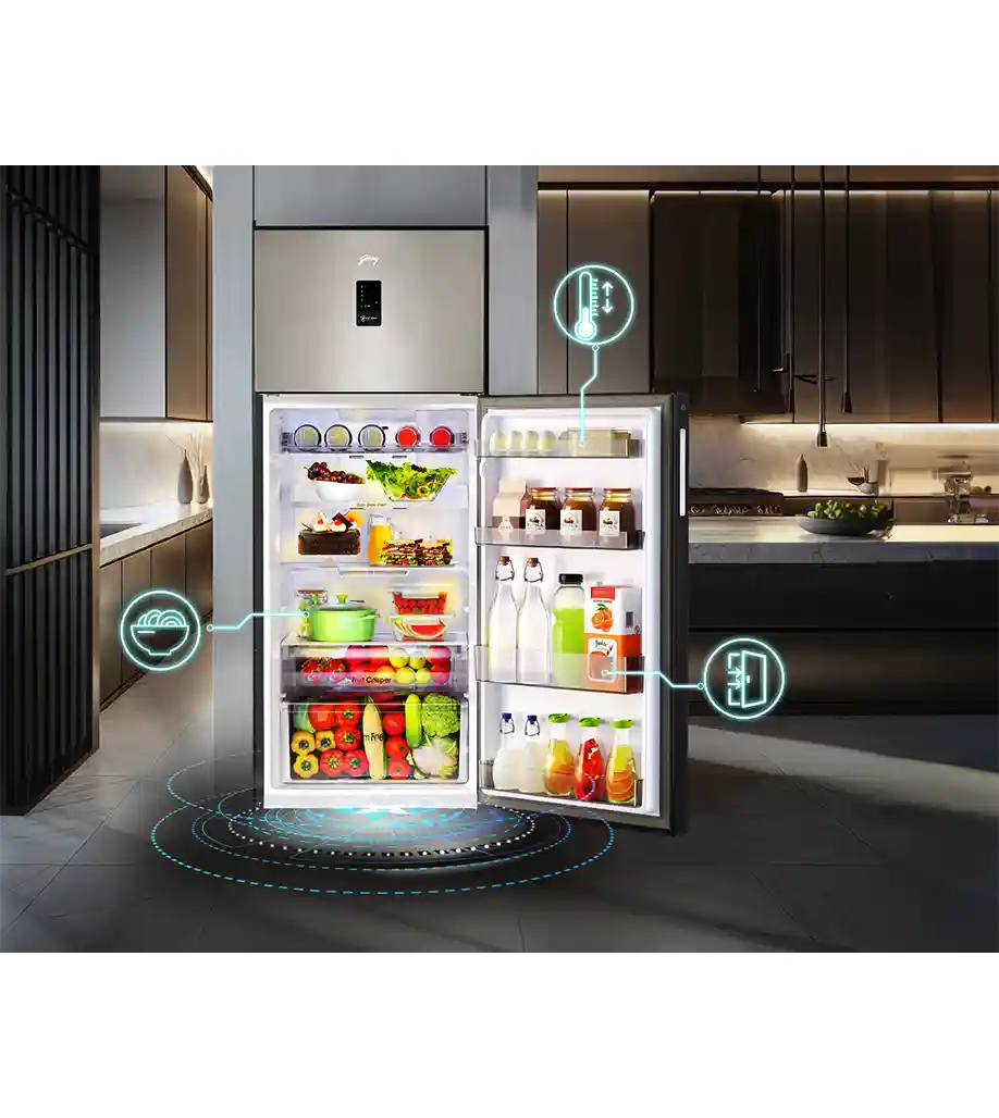 Godrej 472 Litre 2 Star Refrigerator RT EONREGALIS 517B RCI CH GD (Champagne Gold)