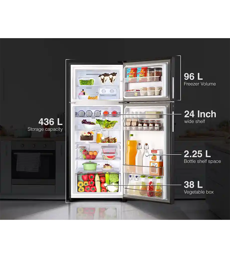 Godrej 472 Litre 2 Star Refrigerator RT EONREGALIS 517B RCI CH GD (Champagne Gold)