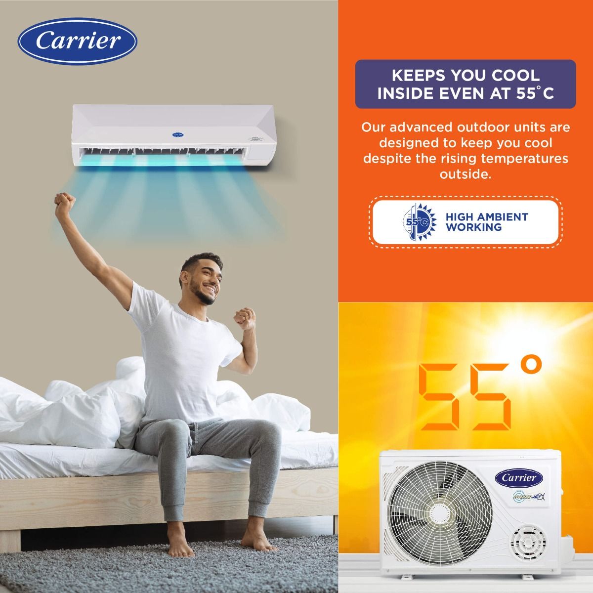CARRIER S.AC 1.5 TON 5 STAR XTREME EDGE EXI Inverter