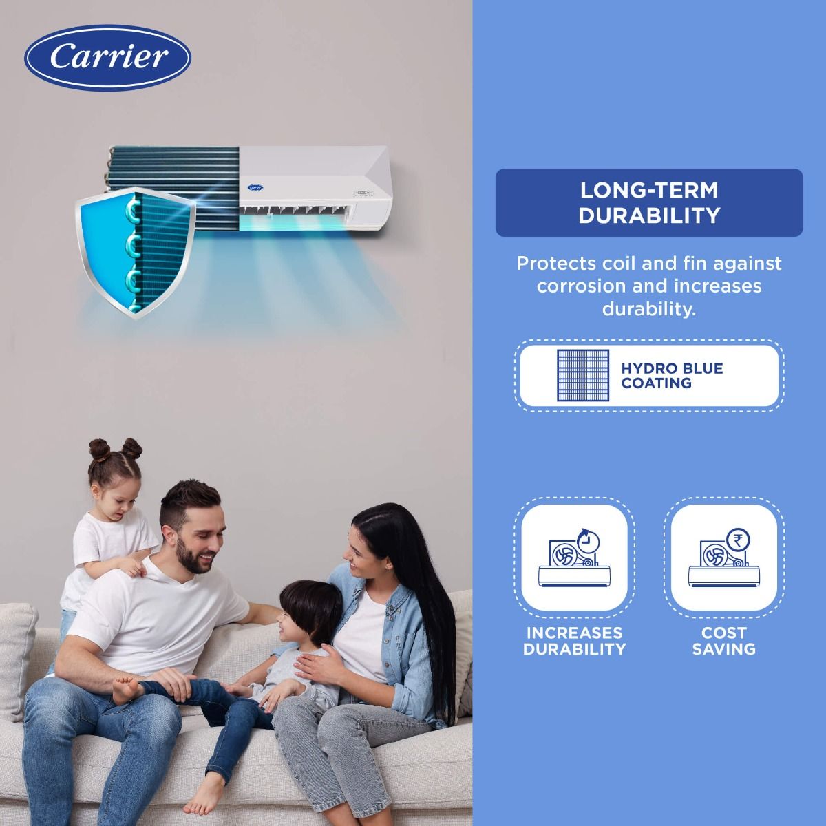 CARRIER S.AC 1.5 TON 5 STAR XTREME EDGE EXI Inverter