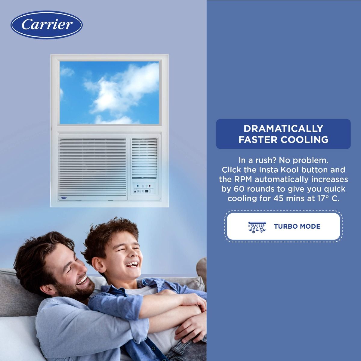 Carrier 2 Ton 3 Star Window AC with Energy Saver Mode (Estrella Fx 24K, White)