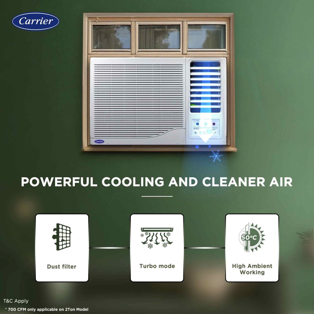 Carrier ESTRELLA FXi 1.5 Ton 3 STAR Window Inverter AC