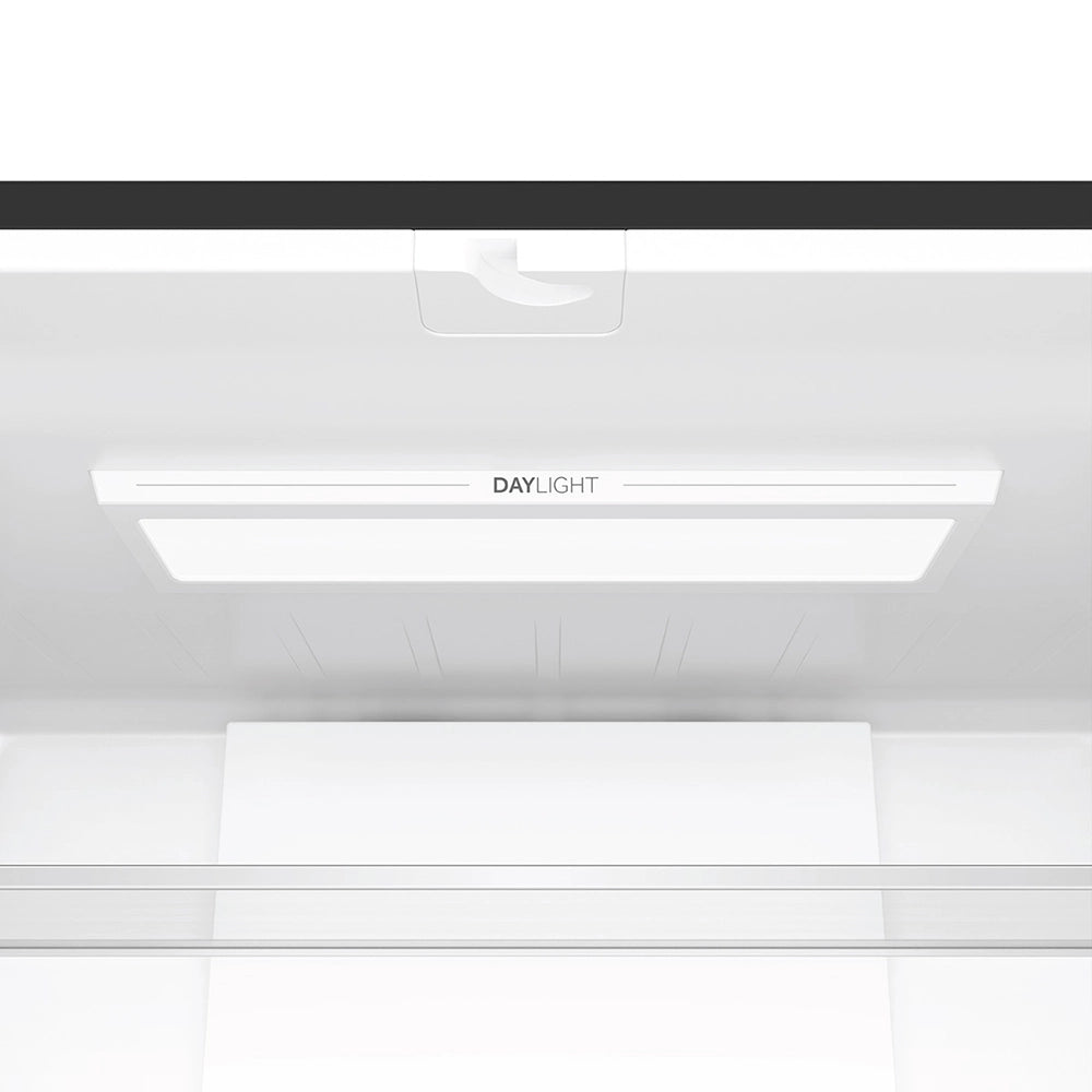 Haier 520 Litres 3 Star Frost Free French Door Convertible Refrigerator with Colorful Digital Display Panel (HRB-600KGU1, Black Glass)