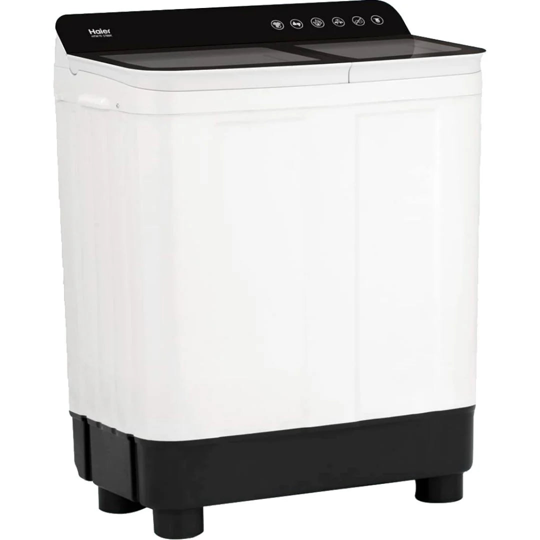 Haier 7.5 Kg 5 Star Anti Baterial ,Magic Filter, Rat Mesh, Semi Automatic Top Loading Washing Machine (2024 Model, Black Grey) HTW75-178BBK