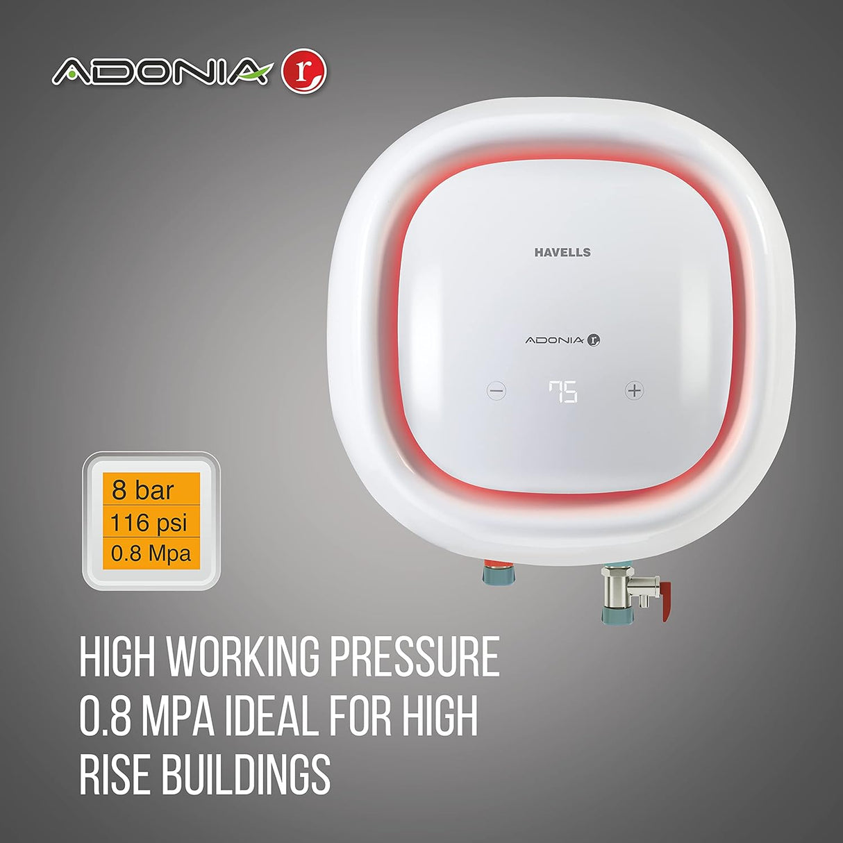 Havells Adonia R Digital 25 Liters with Remote (White)