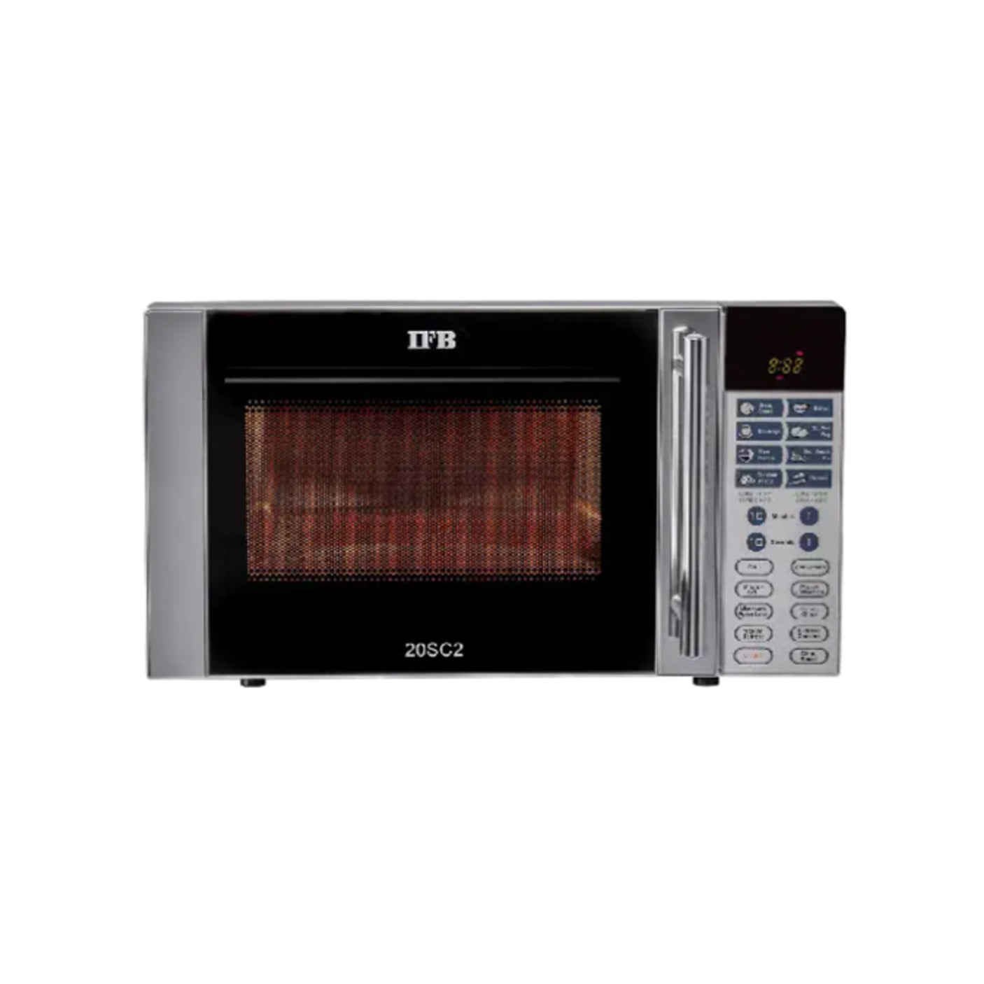 Sleek IFB 20SC2 Convection Microwave - 20 L metallic silver oven.