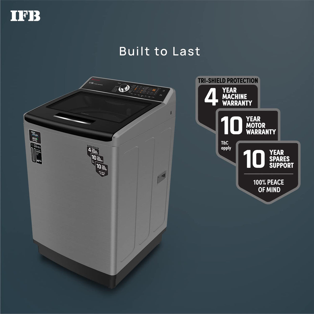 IFB 10.0 Kg 5 Star Top Load Washing Machine (TL10SIBS AQUA, Power Dual Steam, Inbuilt Heater)