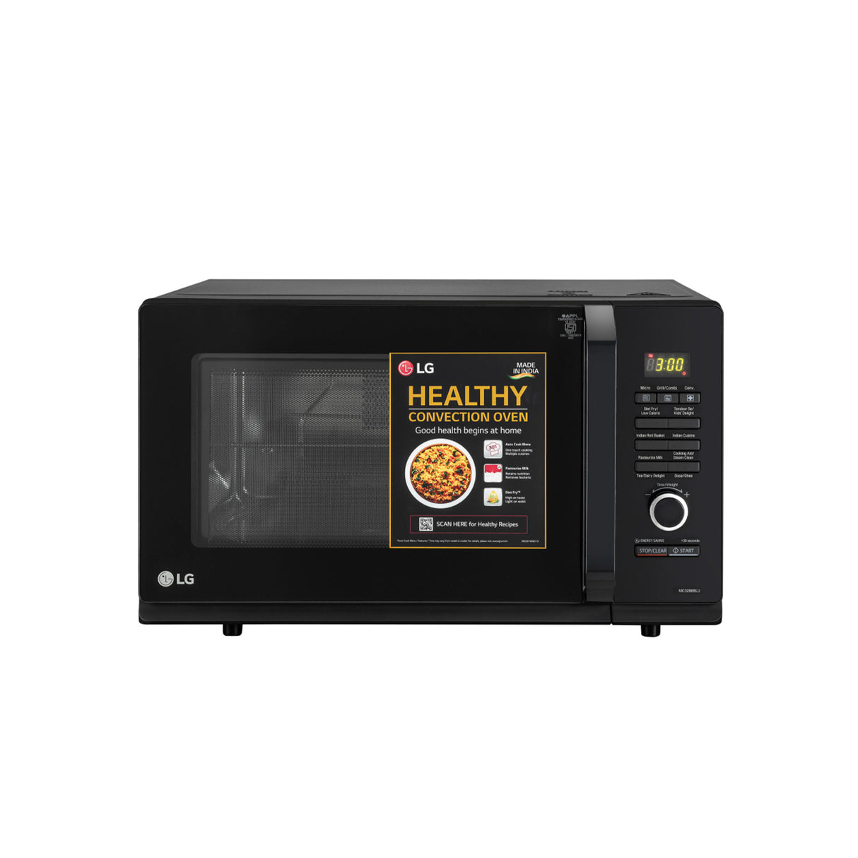 LG 32L Convection Microwave with Motorized Rotisserie  MW MC3286BLU