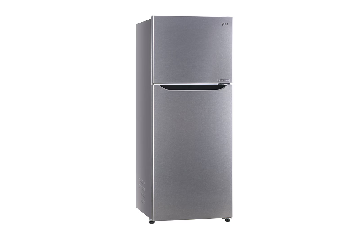 LG 242 L with Inverter Refrigerator Freezer on top, Dazzle Steel REF GL-N292BDSY