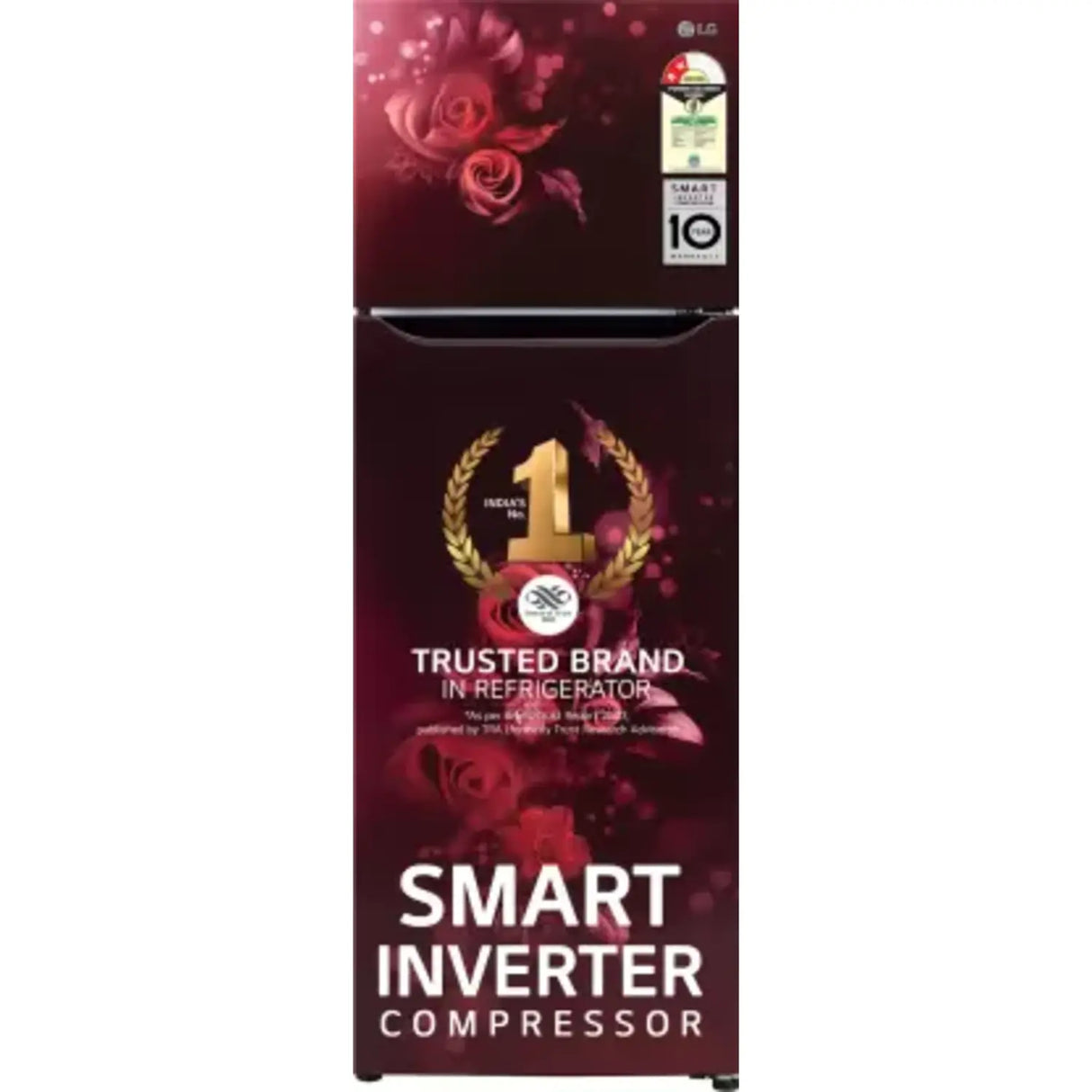 LG 242 L Frost Free Double Door 2 Star Refrigerator  (Scarlet Euphoria, LG REF GL-N292BSEY)