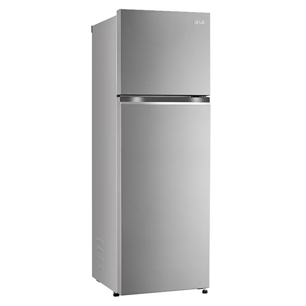 LG 272 litres 2 Star Double Door Refrigerator, Shiny Steel (GL-S312SPZY)