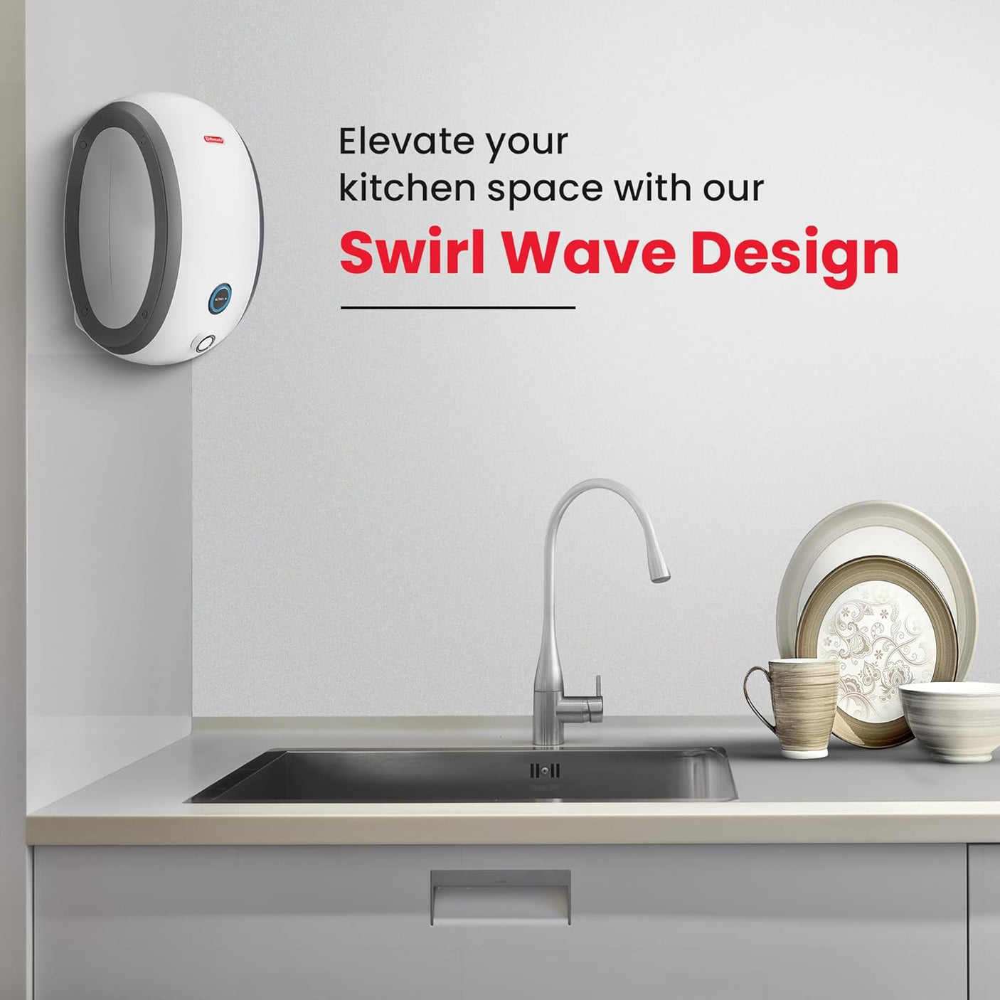 Racold Altro i Plus 3L Instant Water Geyser (White/Grey, 3000W)