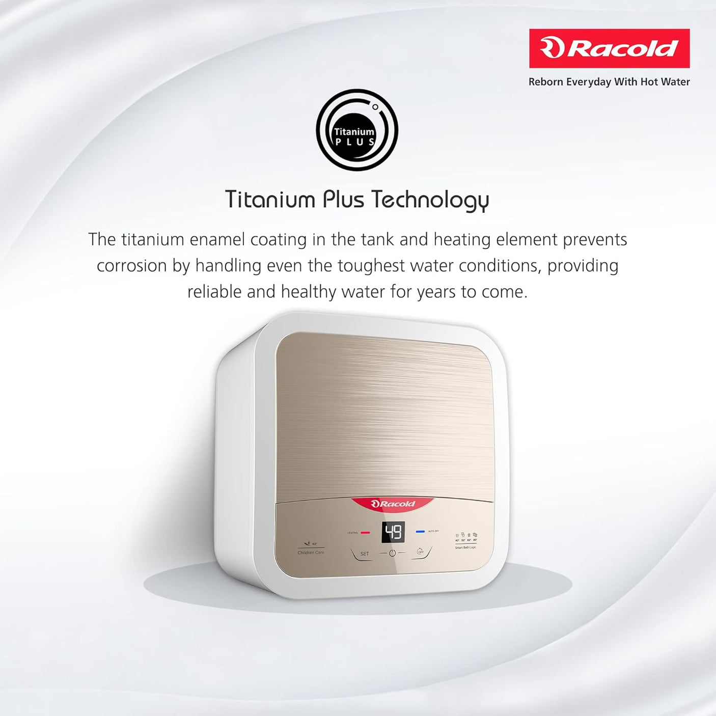 Racold Omnis DG 25L 5-Star Storage Geyser (Sandstorm Gold)