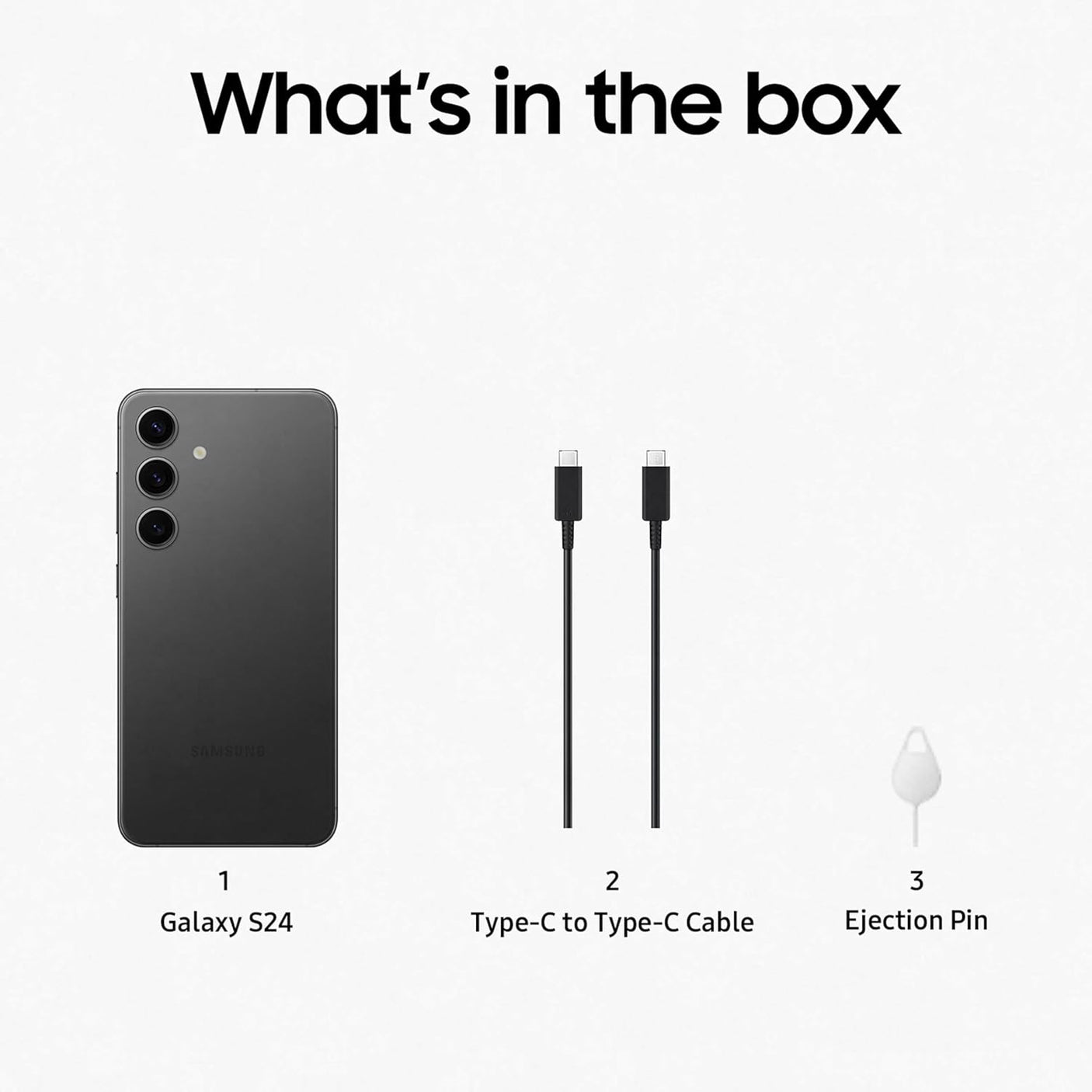 SAMSUNG Galaxy S24 5G (8GB RAM, 256GB, Onyx Black) (SAM GLXY S24 SM-S921B (O.BLK) 8/256G)