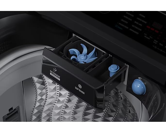 Samsung 13 kg 5 Star Inverter Top Load Washer (Black Caviar) (WA13CG5886BV)