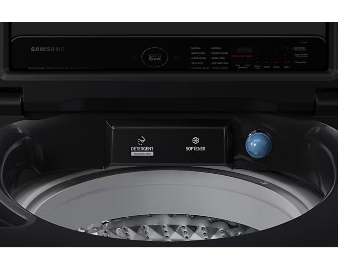 Samsung 13 kg 5 Star Inverter Top Load Washer (Black Caviar) (WA13CG5886BV)