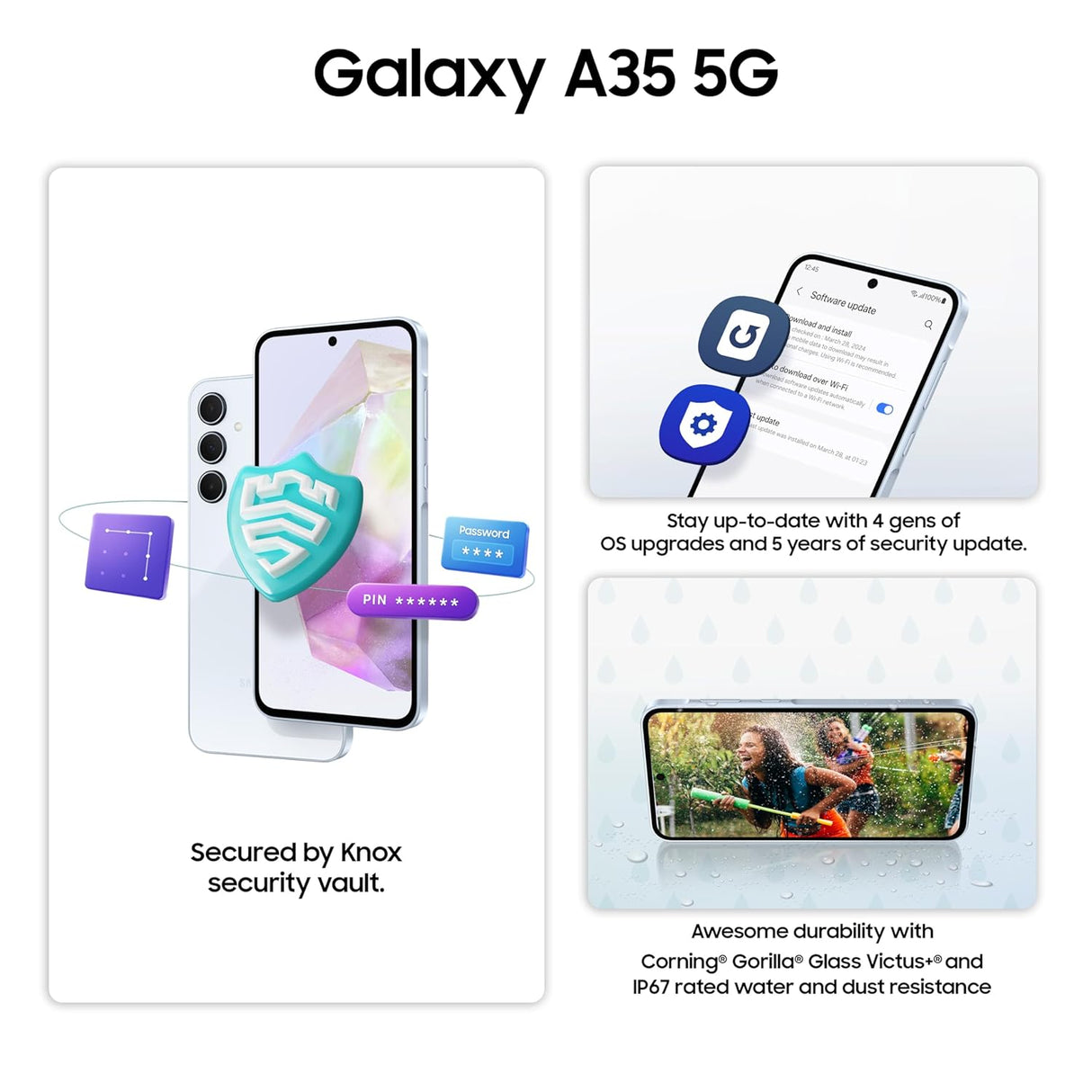 Samsung Galaxy A35 5G (Awesome Navy, 8GB RAM, 128GB Storage)