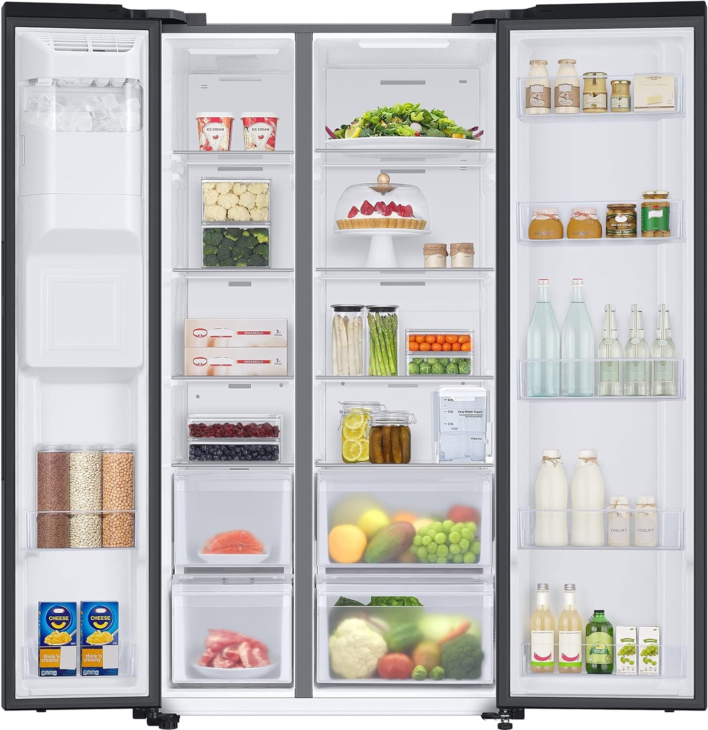 Samsung 633L 5-in-1 Side-by-Side Refrigerator (RS78CG8543B1)