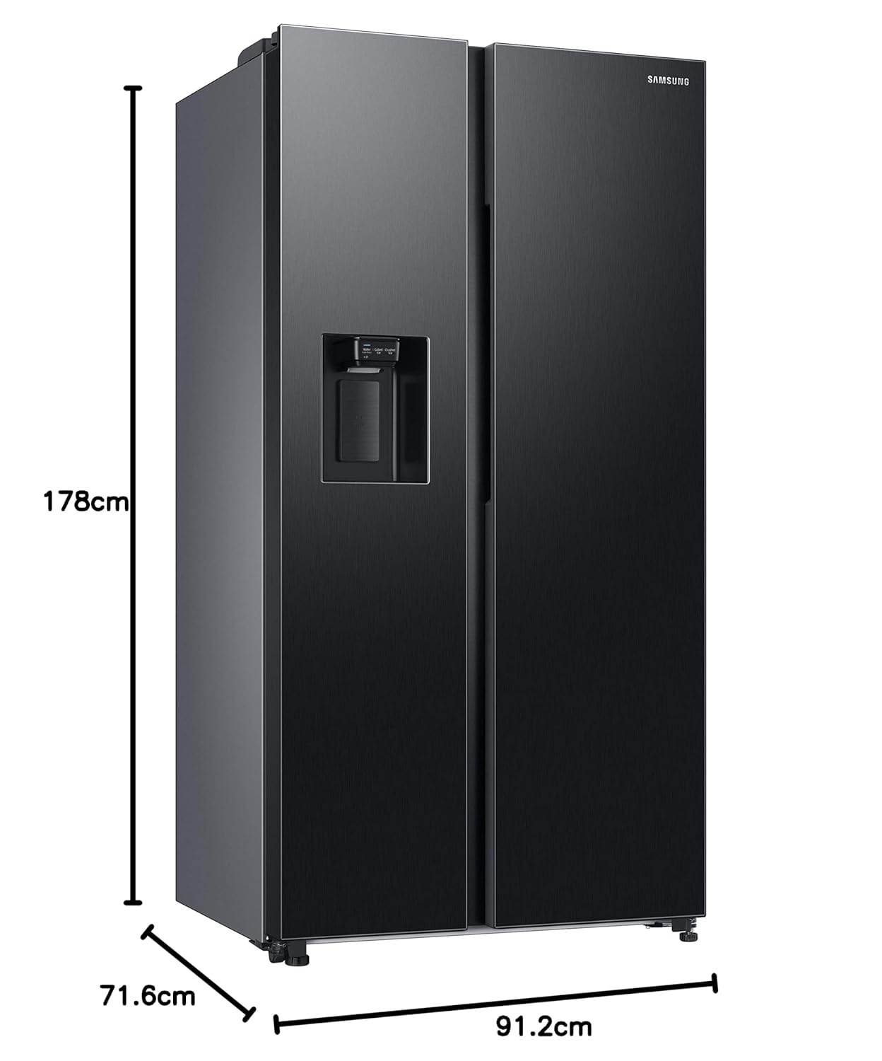 Samsung 633L 5-in-1 Side-by-Side Refrigerator (RS78CG8543B1)