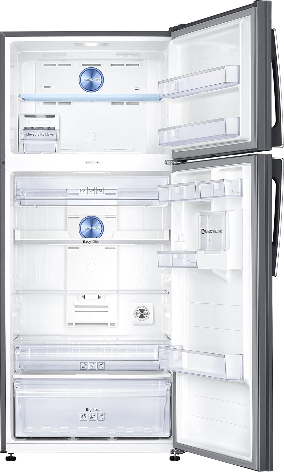 Samsung 530L Twin Cooling Plus™ Double Door Refrigerator (RT56C637SSL/TL)