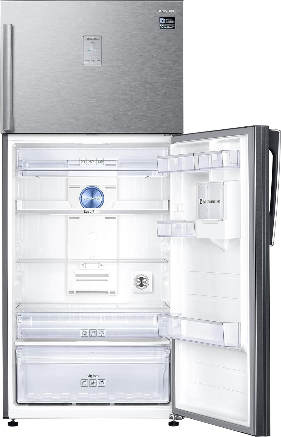 Samsung 530L Twin Cooling Plus™ Double Door Refrigerator (RT56C637SSL/TL)