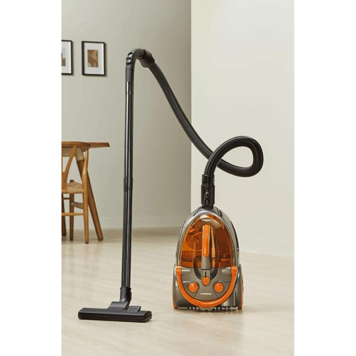 Eureka Forbes Maxx With Cyclonic Technology Vacuum Cleaner | 1900 Watt Powerfull Suction | Comes With 5 Accessories , Black & Orange
