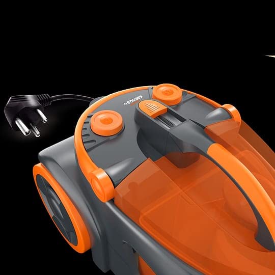 Eureka Forbes Maxx With Cyclonic Technology Vacuum Cleaner | 1900 Watt Powerfull Suction | Comes With 5 Accessories , Black & Orange