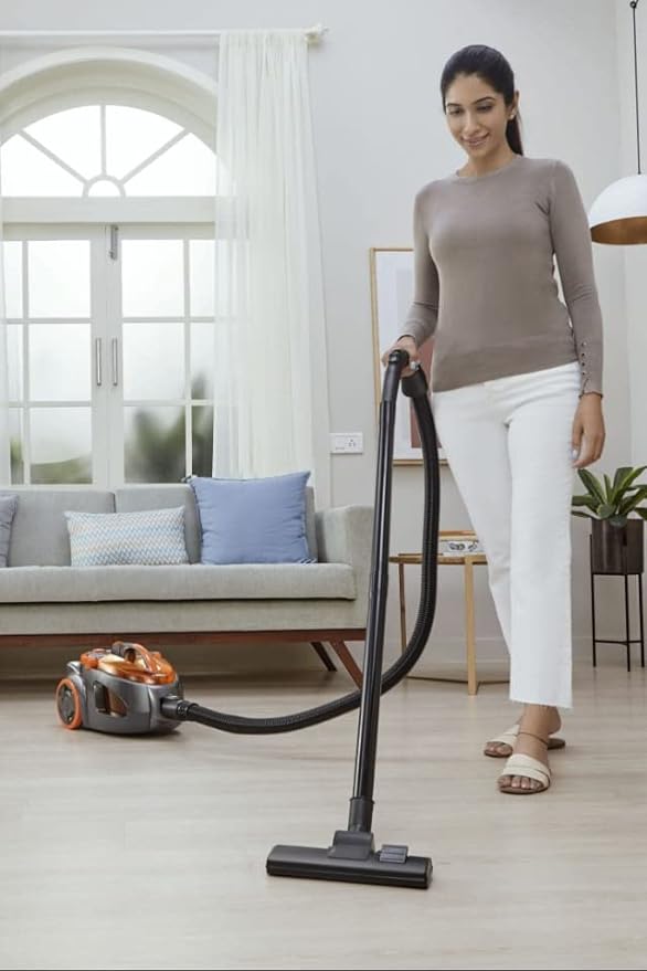 Eureka Forbes Maxx With Cyclonic Technology Vacuum Cleaner | 1900 Watt Powerfull Suction | Comes With 5 Accessories , Black & Orange